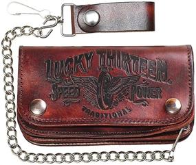 img 1 attached to 🍀 Lucky 13 Traditional Embossed Wallet: Stylish, Durable, and Timeless Design