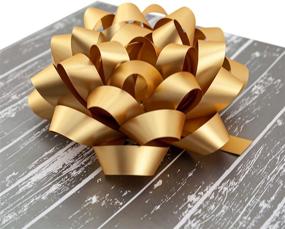 img 3 attached to Premium Gold Matte Metallic Gift Bows - Set of 12, 4.5 inches - Perfect for Presents, Birthdays, Weddings, Christmas, Hanukkah, and More