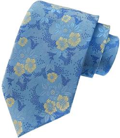 img 3 attached to 🌸 L04BABY Classic Floral Flower Jacquard Men's Accessories: optimized for Ties, Cummerbunds & Pocket Squares