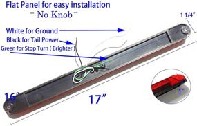 img 3 attached to 🚦 Enhance Safety with Autosmart 2PCS Red 17" 11 LED Trailer Light Bar: Stop, Turn, Tail, Brake, Clearance Marker