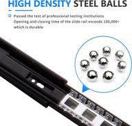 🗄️ shuhang soft close drawer slides - 20 inch full extension ball bearing rails, heavy duty 100 lb load capacity, soft closing drawer runners - 1 pair logo