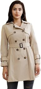 img 4 attached to Womens Double Breasted Spring Classic Overcoat