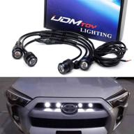 🔦 high power raptor style 3w grille led lighting kit for toyota fj cruiser 4runner tacoma, xenon white projector lens spot beam lights - by ijdmtoy logo