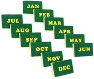 kitchen calendar sponge: monthly sponge pack – no more forgetting to replace your sponge! (12 pack) logo