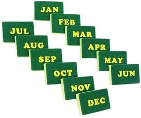 img 1 attached to Kitchen Calendar Sponge: Monthly Sponge Pack – No More Forgetting to Replace Your Sponge! (12 Pack)