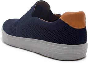 img 2 attached to Puxowe Walking Breathable Sneakers Navy Deep Men's Shoes and Loafers & Slip-Ons