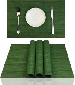 img 4 attached to ZX VISION Resistant Placemats Washable Food Service Equipment & Supplies