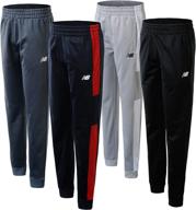 👖 boys' active sweatpants joggers by new balance for optimal comfort and performance in boys' clothing logo