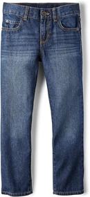 img 4 attached to 👖 Boys' Straight Jeans: Children's Place Clothing for Boys