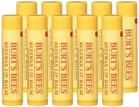 img 1 attached to Burt's Bees Lip Balm with Beeswax, Vitamin E, and Peppermint 0.15 oz (Pack of 10)