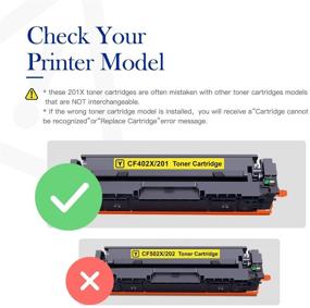 img 1 attached to Valuetoner Compatible Toner Cartridge Replacement for HP 201X 201A CF400X CF401X CF402X CF403X CF400A - Pro Color MFP M277dw M252dw M277n M277c6 M252n M277 Printer(4 Pack)