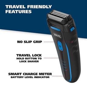 img 1 attached to 🪒 Wahl Groomsman Wet/Dry Electric Shaver - Rechargeable, Waterproof Razor for Men's Grooming - Lithium Ion, Long Battery Life & Quick Charging, Model 7063