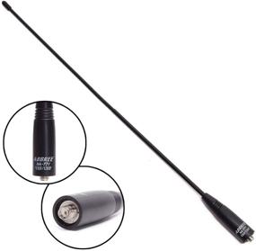 img 1 attached to 📡 High Gain Dual Band ABBREE NA-771 Antenna with SMA-Female Connector - Optimized for BTECH Baofeng MK and other Amateur Ham Two Way Radios (1 Pack)