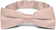 🎀 tiemart boys blush pink bow: a stylish accessory for boys' bow ties logo