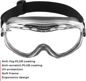 img 3 attached to Certified Prescription NoCry Panoramic Goggles: Enhanced Eye Protection