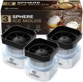 img 3 attached to 🧊 "LEEBS Silicone-free Sphere Ice Molds - 3 Pack Whiskey Ice Ball Maker for Craft Whisky Balls - Perfect for Bourbon, Scotch, Old Fashioned, Cocktails