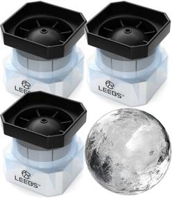 img 4 attached to 🧊 "LEEBS Silicone-free Sphere Ice Molds - 3 Pack Whiskey Ice Ball Maker for Craft Whisky Balls - Perfect for Bourbon, Scotch, Old Fashioned, Cocktails