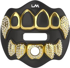 img 4 attached to 🏈 Protective and Stylish: Loudmouth Football Mouth Guard with 3D Chrome Grillz Design for Adults and Youth Sports - Enhancing Air Flow and Safeguarding Lips and Teeth