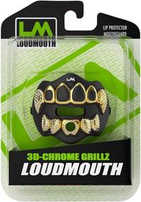 img 3 attached to 🏈 Protective and Stylish: Loudmouth Football Mouth Guard with 3D Chrome Grillz Design for Adults and Youth Sports - Enhancing Air Flow and Safeguarding Lips and Teeth