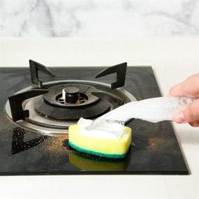 img 3 attached to Dish Wand Replacement Heads: Convenient Kitchen Sink Cleaning Sponge Refills
