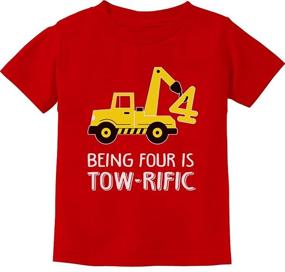 img 4 attached to Tstars Birthday Tractor Construction Toddler Boys' Clothing in Tops, Tees & Shirts