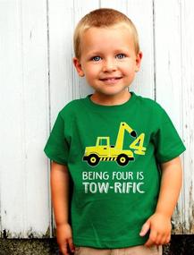 img 1 attached to Tstars Birthday Tractor Construction Toddler Boys' Clothing in Tops, Tees & Shirts