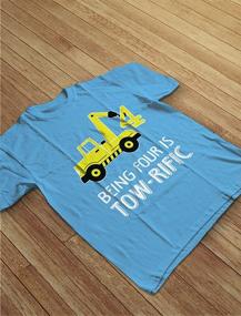 img 2 attached to Tstars Birthday Tractor Construction Toddler Boys' Clothing in Tops, Tees & Shirts