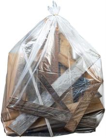 img 1 attached to 🗑️ Contractor Trash Bags 55-60 Gallon │ 3.0 Mil │ Clear Heavy Duty Garbage Bag │ 37.5” x 56.6” (50 Count) by Plasticplace