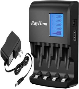img 4 attached to RayHom AAA Battery Charger Rechargeable Household Supplies