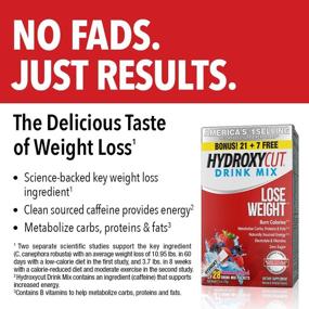 img 3 attached to 💪 Weight Loss Drink Mix for Men and Women | Hydroxycut, Metabolism Booster and Energy Drink Powder with Wildberry Blast Flavor | 28 Packets