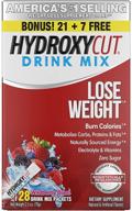 💪 weight loss drink mix for men and women | hydroxycut, metabolism booster and energy drink powder with wildberry blast flavor | 28 packets logo