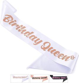img 4 attached to CORRURE Birthday Queen Sash Rose