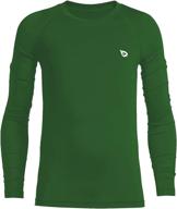 👕 baleaf boys' long sleeve compression performance baselayer undershirts for youth logo