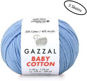 img 1 attached to Skein Total Gazzal Cotton Light Knitting & Crochet for Yarn