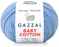 клубок скэйн gazzal cotton light для вязания и крючка из хлопка логотип