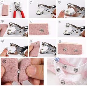 img 1 attached to Hollow Snap Fasteners Kit for Baby Clothes - Easy-to-Use Prong Snaps & Buttons