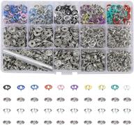 hollow snap fasteners kit for baby clothes - easy-to-use prong snaps & buttons logo