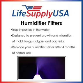 img 1 attached to 🔍 LifeSupplyUSA Filter D Replacement for BIONAIRE, Holmes, Sunbeam, Honeywell, Westinghouse, W &amp; BCM Series Humidifiers - HWF75 SF221 SCM3501 HM3500 HM3600 HC14 HCM6012i W2 W9 W12 BCM3656