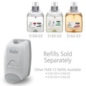 img 2 attached to 🧼 GOJO FMX-12 Push-Style Foam Soap Dispenser - Dove Grey - 1250 mL Capacity - Pack of 1 - 5150-06
