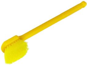 img 3 attached to 🧼 Yellow Rubbermaid Commercial Long Handle Utility Pot Scrubber Brush, Plastic