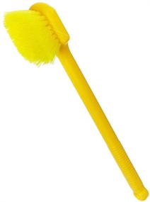 img 2 attached to 🧼 Yellow Rubbermaid Commercial Long Handle Utility Pot Scrubber Brush, Plastic