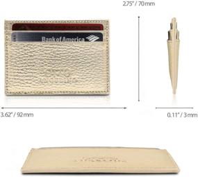 img 2 attached to 👛 Premium Otto Angelino Leather Cardholder Wallet – Enhance Your Accessory Collection with Stylish Bank Card Organization for Boys