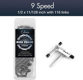 img 3 attached to 🚴 Ultimate 6/7/8/9/10 Speed Bike Chain Kit: Complete Bike Bundle with Chains, Master Links, and Chain Rivet Extractor - Compatible with Shimano, Sram, and Campagnolo