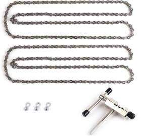 img 2 attached to 🚴 Ultimate 6/7/8/9/10 Speed Bike Chain Kit: Complete Bike Bundle with Chains, Master Links, and Chain Rivet Extractor - Compatible with Shimano, Sram, and Campagnolo