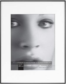 img 4 attached to 🖼️ Framatic Fineline Aluminum Frame, Black, 11x14 in matted to 8x10 in, Single - Enhanced SEO