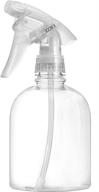 🔍 16 oz bar5f plastic spray bottle: leak-proof, empty, clear, adjustable trigger handle for hair salons & spas, household cleaners, cooking – heavy-duty refillable sprayer logo