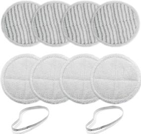 img 4 attached to BIHARNT Replacement Mop Pads: Compatible with Bissell Spinwave Mop (8 Pack) - 2124, 2039A, 2307, 23157, 20391, 20399