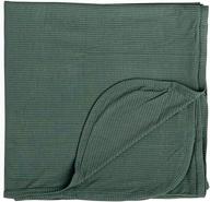 🌿 organic sage bamboo swaddle blanket by wallaby kids: ultra-soft and gentle for large baby wrapping logo