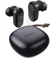 🎧 coumi anc-860 bluetooth earphones: wireless earbuds with active noise cancelling, 6 mics, deep bass, 41hrs playtime, ipx7 waterproof, usb-c quick charging case, smart touch control logo