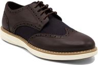 nautica oxford fashion sneaker wingdeck 2 tan 8: stylish and versatile footwear for men logo